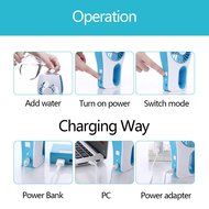 Yoosion Misting Fan Handheld Humidifier 3 Modes Rechargeable Beauty Replenishment Fan Silent Water Supply Spray... N6
