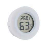 Hense Mini Digital Round Thermometer Hygrometer Temperature Humidity Meter for Pet Case HT27-TS-W0032(black) N9