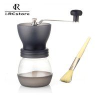 RC Professional Manual Ceramic Burr Coffee Grinder, Hand-crank Coffee Mill, Includes Brush, Black N2