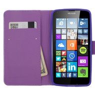 HJ POWER[TM] Nokia Lumina 640 Luxury Diamond FDS77 Leather PU WALLET POUCH Cover + [Free HJ POWER Stylus] EGWPDW3... N7