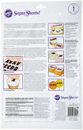 Wilton Black Alphabet, Pre-Cut Sugar Sheets Edible Decorating Paper N2
