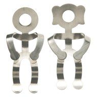 G&amp;H Tea Services The Mod Couple Teabag String Holders, Set of 2