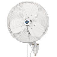 24" Durafan Indoor/Outdoor Oscillating Wall Mount Fan - White N2