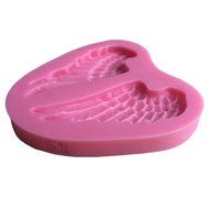 Karen Baking One Set Sleeping Baby And Angel Wing Shape 3D Silicone Fondant Cake Mould Pink N2