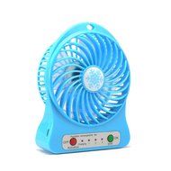 FOLOTE 4-inch Mini Hand Held Portable USB Fan Powered by Lithium Rechargeable Battery, 4 Blades, 3 Speeds Wind... N7