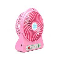 FOLOTE 4-inch Mini Hand Held Portable USB Fan Powered by Lithium Rechargeable Battery, 4 Blades, 3 Speeds Wind... N10