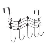 The Door 5 Hook Rack Decorative Hanger for Hanging Your Clothes Coat Hat , Black by Lightess N13