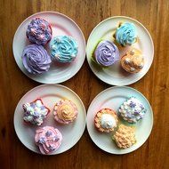Lapurete&rsquo;s &reg; 36-pack Cupcake Liners-Silicone Reusable Cupcake and Muffin Baking Cup-No BPA,Six Vibrant colors.... N3