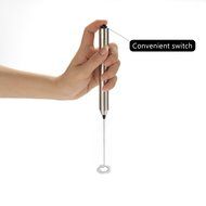 Stainless Steel Electric Milk Egg Handheld Coffee Foamer Wand ,Milk Frothing Pitchers Handheld N2