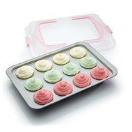 Sweetly Does It Non-stick 12 Cup Baking Tray With Lid