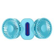 eBerry&reg; Couples usb fan, Handheld fan, Cooling fan, Table fan Dual Head Portable USB Rechargeable Personal Fan... N3