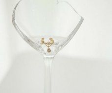 Women Ear Cuff Wrap Rhinestone crystal Clip On Earring Jewelry silver one N4