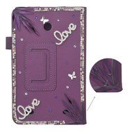 Spritech(TM) 3D Bling Rhinestone Design LG G Pad 8.0 Smart Shell Case Premium PU Leather Stand Cover for LG G... N16