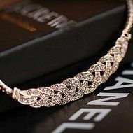 SyGyn(TM) Hot Sale Crystal Spiral Necklace For Women Chokers Necklaces Fashion Necklaces Pendants Vintage Snake... N4