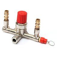Air Compressor Double Outlet Tube Pressure Regulator Valve Fitting N2