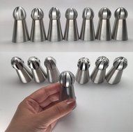 New Ball Russian Stainless Steel Tips Tulip Sphere Whip Cream Buttercream Icing Piping Nozzles DIY Baking Tools... N3