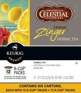 Celestial Seasonings Lemon Zinger Herbal Tea, K-Cup Portion Pack for Keurig K-Cup Brewers, 24-Count N3