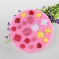 Y&amp;XL&amp;H Button Gem Shaped Fondant Cake Chocolate Silicone Mold Mould,Decoration Tools Bakeware N2