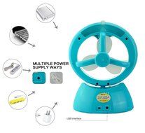 WoneNice Battery Charging USB Misty Cooling Hydrating Mini Fan -3 Different Circulation Mode with Personal Cooling... N16