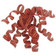 The Gift Wrap Company AMZ19078 12 Count Jute Curly Ribbon Bows, Straw, Tan