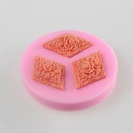 Y&amp;XL&amp;H Three Diamond Shaped Fondant Cake Chocolate Silicone Mold, Decoration Tools Bakeware
