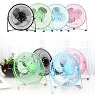 USfafa Mini Usb Table Desk Personal Fan Metal Blades Usb Cable For Laptop/Pc Powered By Netbook, Computer And... N8
