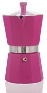 Pedrini Italy Colours Collection Stovetop Moka Espresso Maker 1, 2, 3, and 6 Cup Green, Pink, and Blue with Italian... N3