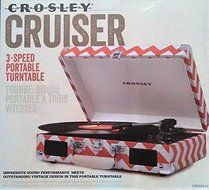 Crosley Cruiser CR8005A-CC 3-Speed Portable Audio Ready Turntable W/built in Speakers/Headphone Jack