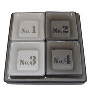 Pretty Valley Numeric Collection Ceramic Appetizer Set (5 pcs)
