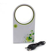 HuaYang Mini Portable USB 2.0 Desktop Bladeless Fan for Home Office Travel(Green)