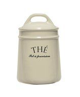 Ceramic French-inspired "The" Tea Canister