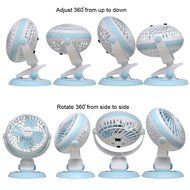 Opolar 3-in-1 Desk Clip and Wall Mountable Mini USB Fan with 2 Speeds N8