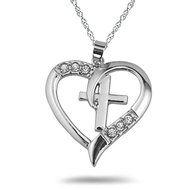 Fashion Mom Love Heart Footprint Crystal Chain Necklace Mother's Day Family Gift N5
