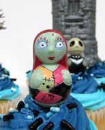 Nightmare Before Christmas Birthday Cupcake Topper Set