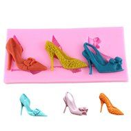 BleuMoo High Heel Shoes Silicone Fondant Mould Cake Decorating Chocolate Baking Mold DIY N2