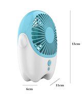 QH Speed Adjustable USB Mini Cooling Rechargeable Handheld Fan (Green) N4