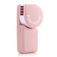 Portable Mini Air Condition USB Rechargeable Water Cooling Fan For Home Office Outdoor Smile Face Handheld Micro... N8