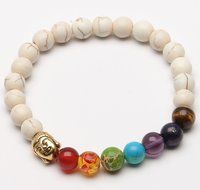 Mens Womens 7 Stone Chakra Healing Reiki Prayer Bead Bracelet For Gift New N7