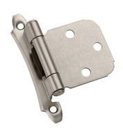 Amerock BP7929G10 Modern Self-Closing Hinge with Variable Overlay Face Mount, Satin Nickel, 2-Pack by Amerock