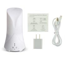 YoCoo 50ml USB Ultrasonic Essential Oil Aroma Diffuser with Time Setting, Cool Air Humidifier, Warm White LED... N7