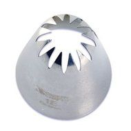 Oasis Supply Stainless Steel Icing Tips, No.1E, X-Large