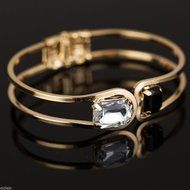 Hot Fashion Style Gold Crystal Rhinestone Bangle Cuff Bracelet Jewelry New Women N3