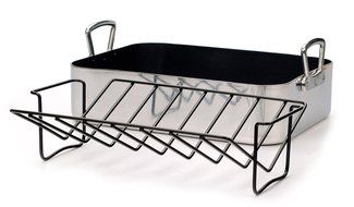 Aluminum Professional Nonstick Roasting Pan w/ Rack