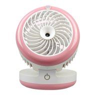 Misting Fan,Wooboo Personal Mini USB Rechargeable Fan with 2000mAh battery and Humidifier for Traveling, Fishing... N2
