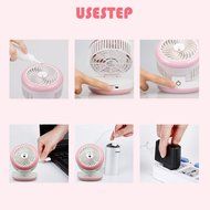 Misting Fan,Wooboo Personal Mini USB Rechargeable Fan with 2000mAh battery and Humidifier for Traveling, Fishing... N3