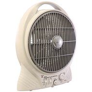 12-Inch Contemporary Style, Portable Fan with AM/FM Radio and MP3 Input, Grey N2