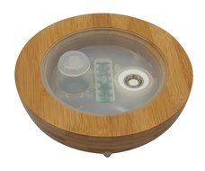 Glass and Bamboo Aroma Essential Oil Diffuser and Ultrasonic Cool Mist Humidifier N2