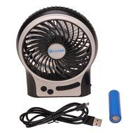 GIZGA Mini Portable USB Rechargeable 3 Speeds Personal Fan with LED Light, Built in 2200mAh 18650 Lithium-ion... N17