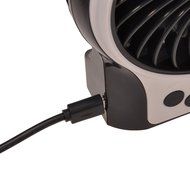 GIZGA Mini Portable USB Rechargeable 3 Speeds Personal Fan with LED Light, Built in 2200mAh 18650 Lithium-ion... N18