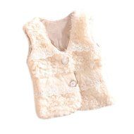 Coat ,BeautyVan Kid Baby Infant Girls Lace Sweet Winter Waistcoat Thick Warm Tops Vest Clothes (5T, Pink) N4